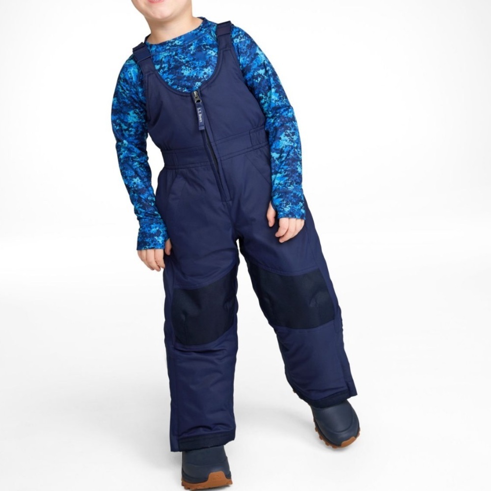 L.L Beans Kids Navy Blue Snow Bib Overalls
